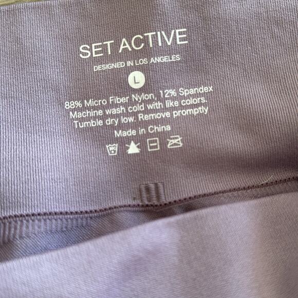 SET ACTIVE SCULPTFLEX POWER SHORTS Genesis Light Purple Size L - Picture 7 of 7
